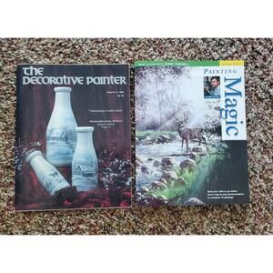 Decorative Painter 1992 Magazine & Paint Along With Jerry Yarnell Painting Book